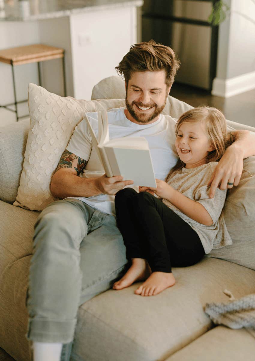 dad with patience attuned to child's emotions