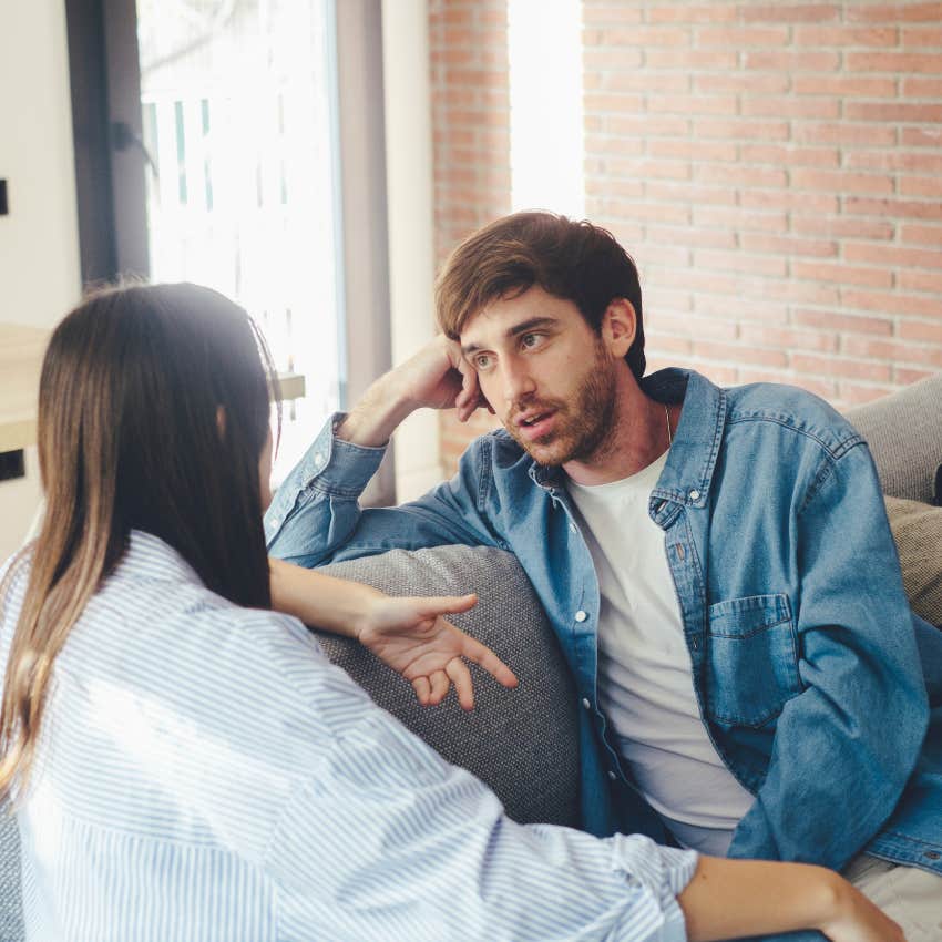husband interested in a conversation about money with his wife