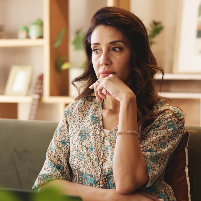 gen x mom thinking about her own childhood trauma after starting therapy