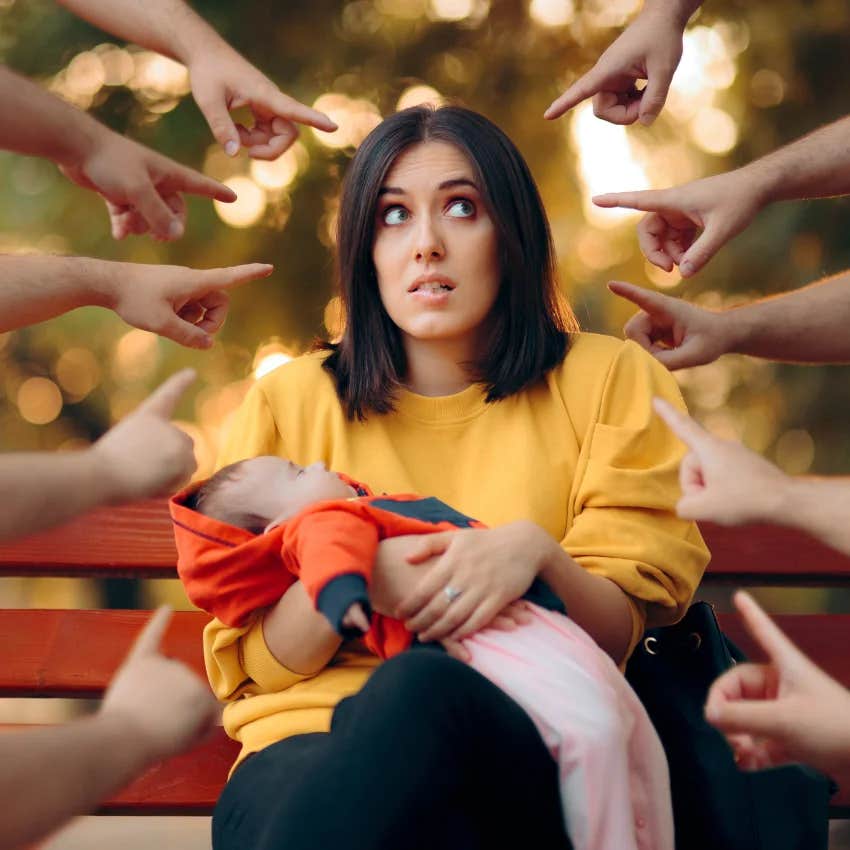 mom who felt judged by other parents says unconditional love only parenting habit do the same