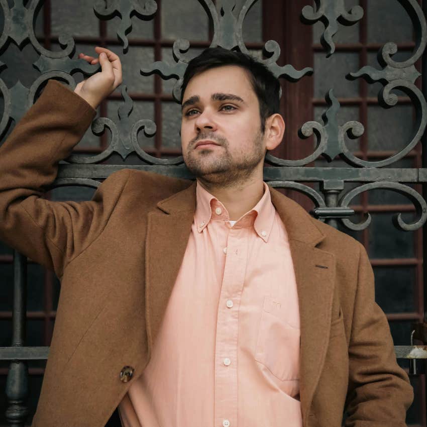man wearing peach shirt gets respect and attention he deserves according to feng shui