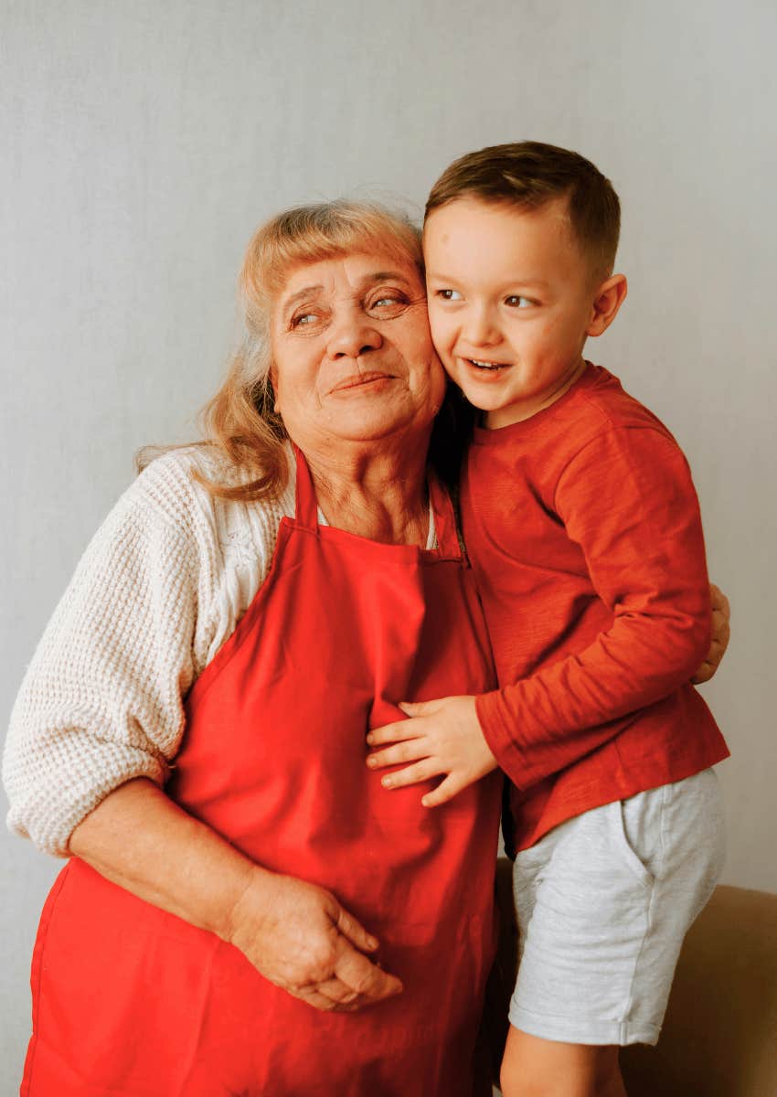 grandparent teaching kid that it doesn't matter what others think
