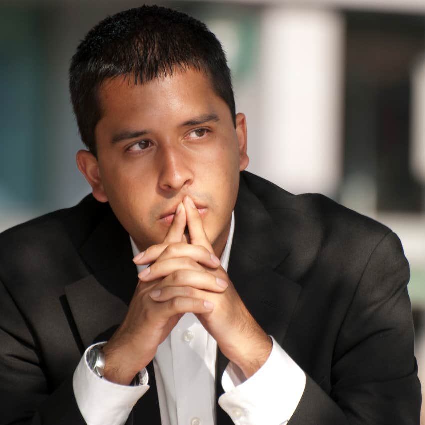 man with a scarcity mindset treating a decision as high-stakes when its not