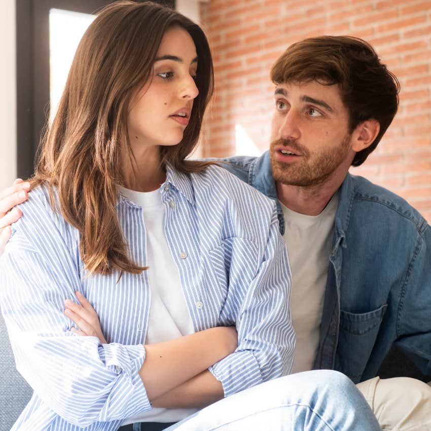 codependent man needing to be around his partner all the time