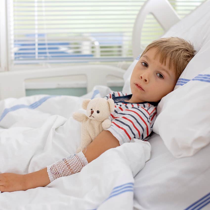 child in the hospital