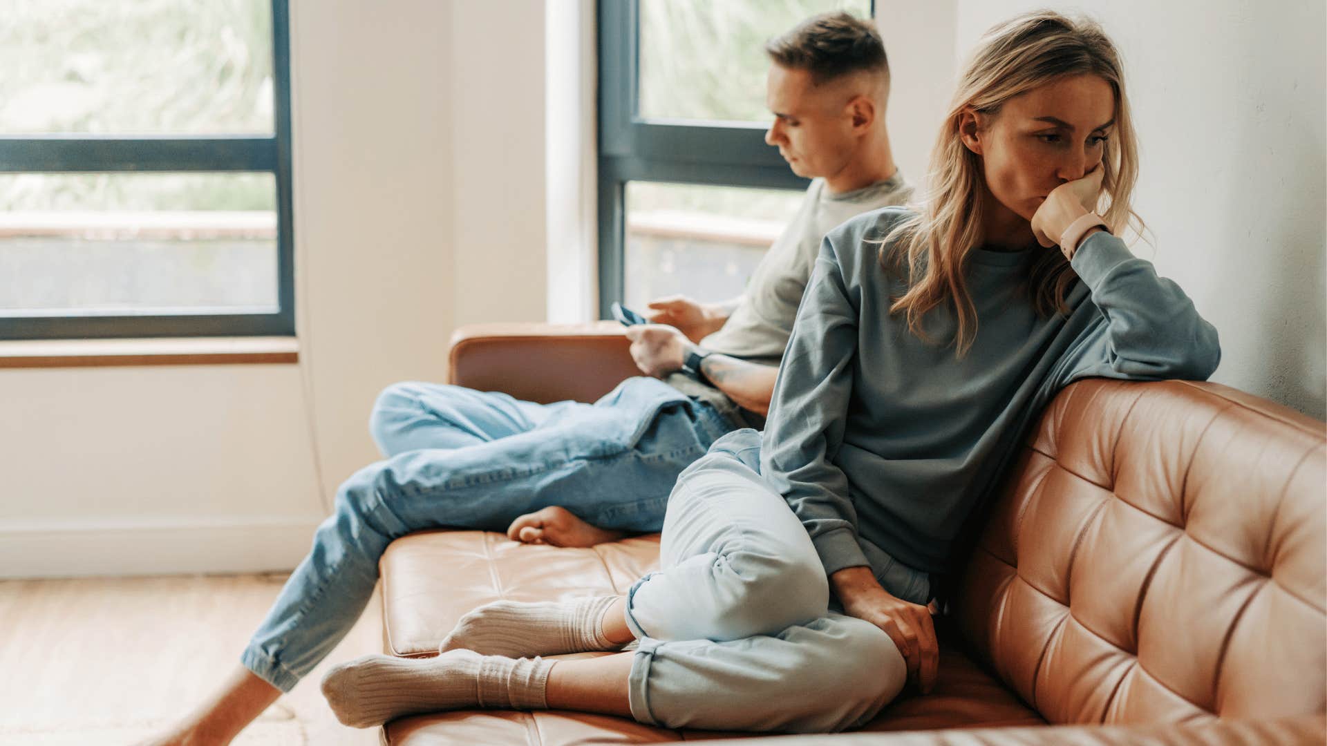 couple not speaking to each other because they have poor communication