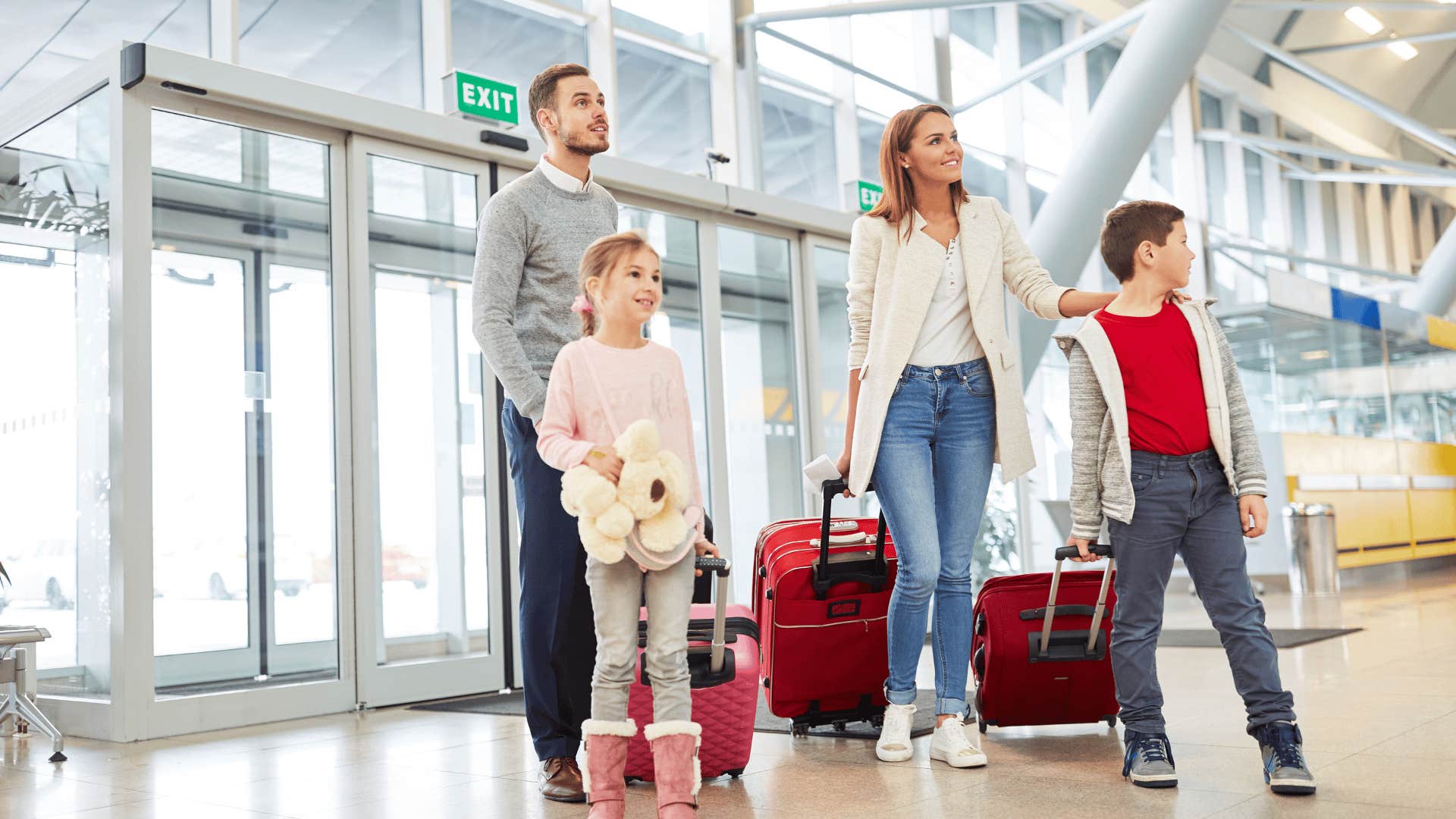 family with zero dollars going on vacation they can't afford