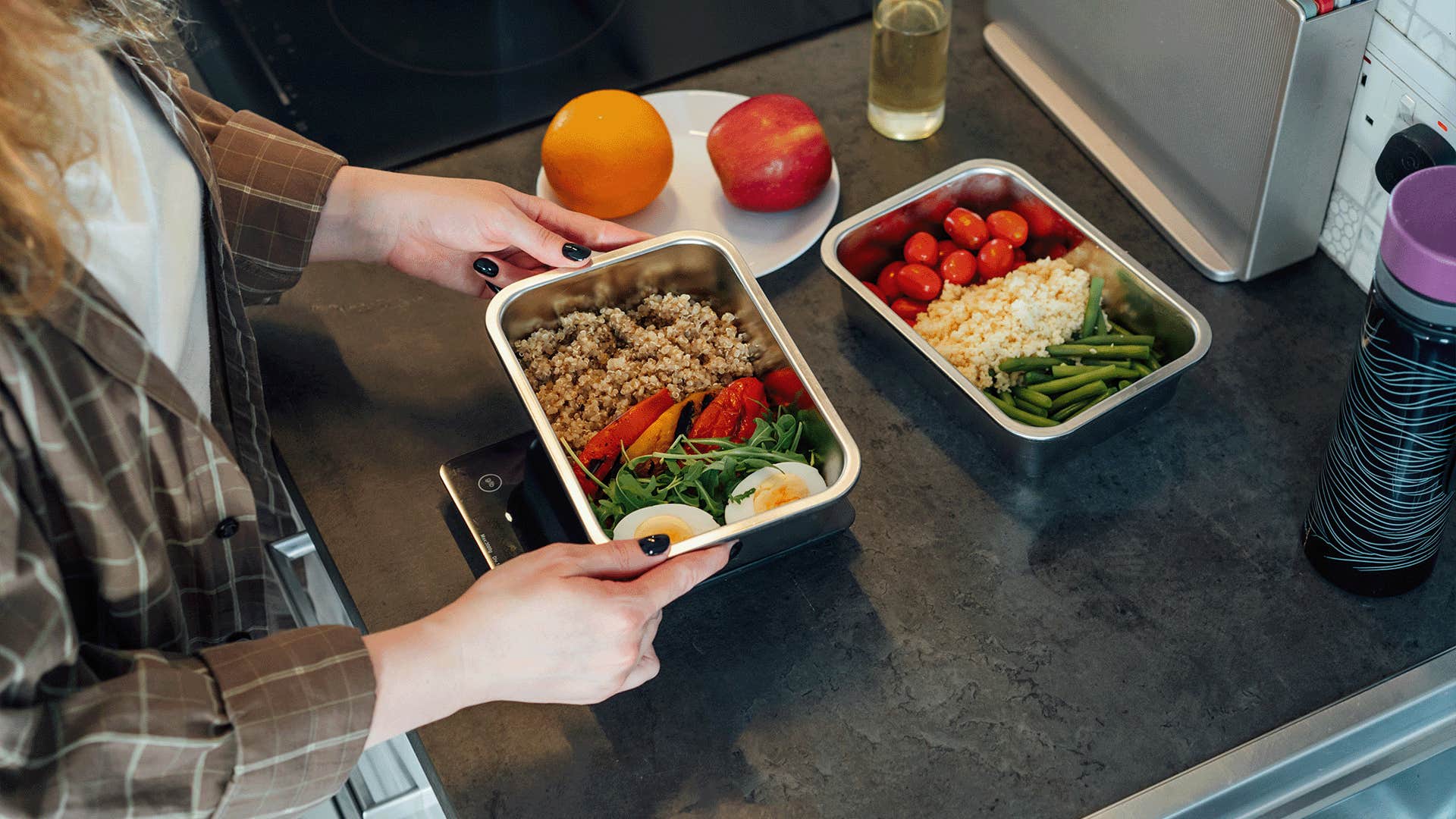meal plan in a fully-stocked kitchen
