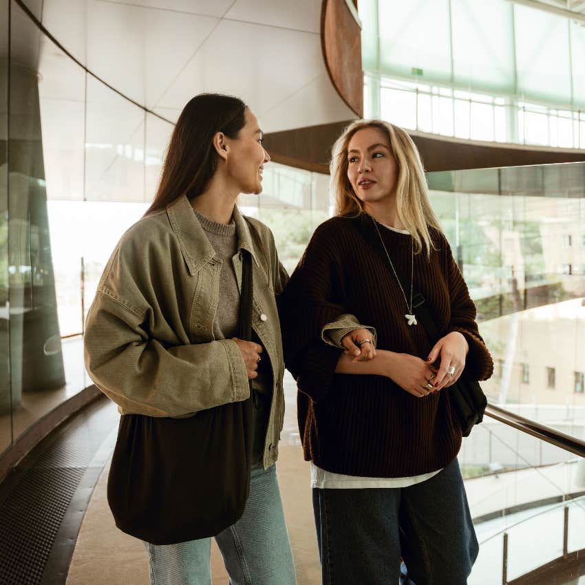 intelligent female friend listening more than she speaks