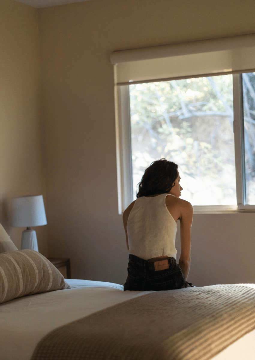listless woman experiencing subtle sign of depression