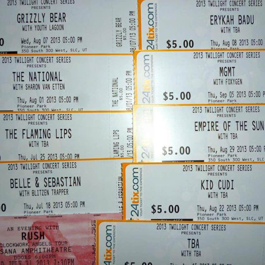 millennial's concert tickets