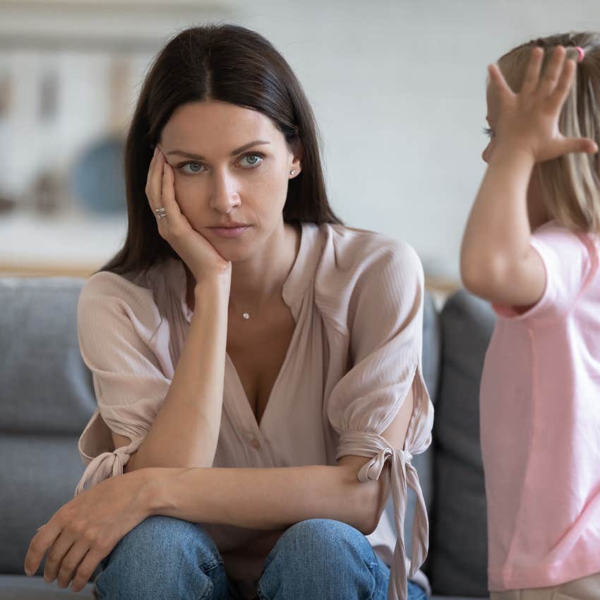 mom with a fear of vomiting makes sick child sleep in driveway while she stays in the house mom not dealing with mental health important for child's well-being