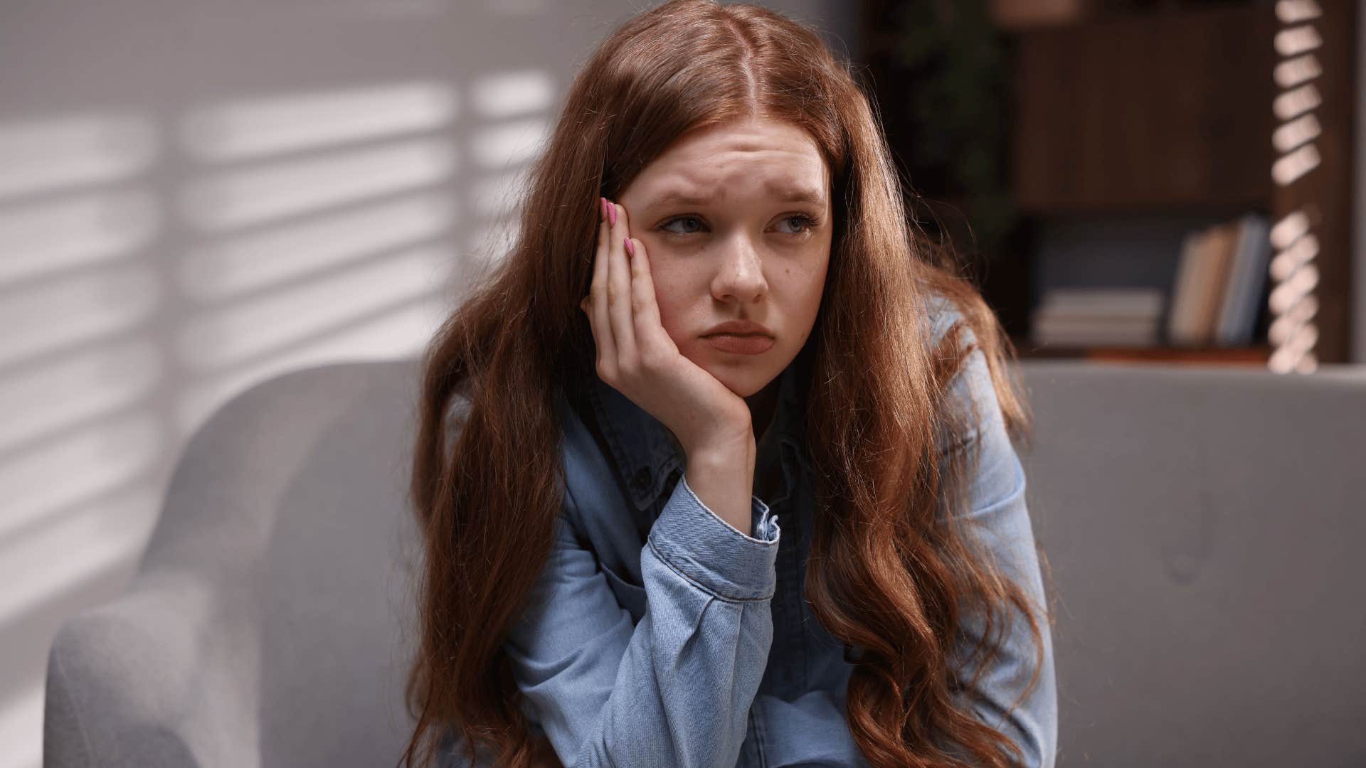 teenage girl upset being punished for showing anger