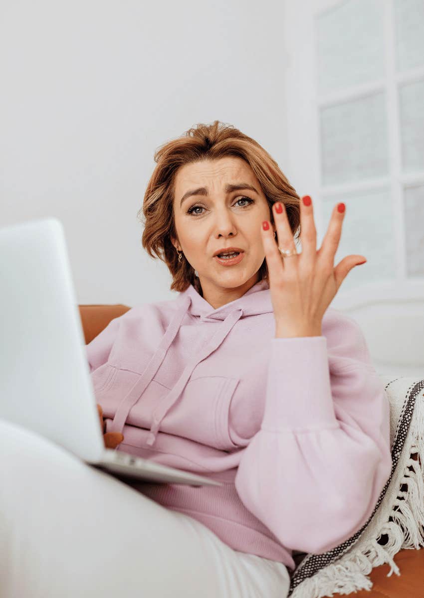 narcissistic woman talking badly about the people in her life