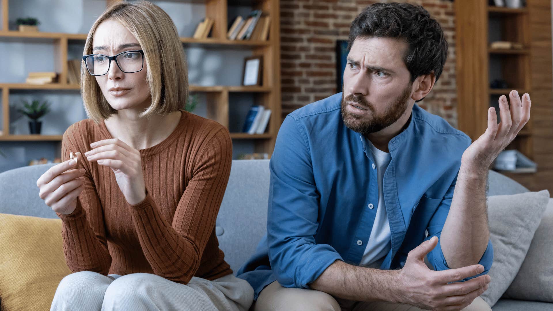man getting ready to ask for a divorce criticizing his partner