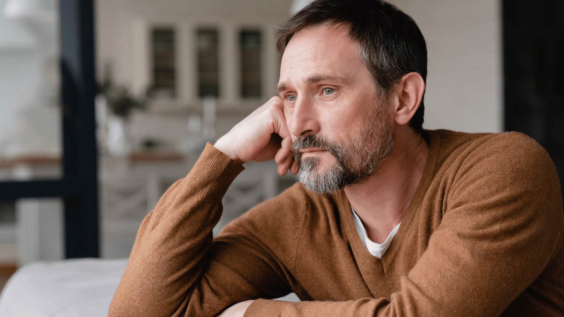 pensive man wanting a divorce no longer planning for the future