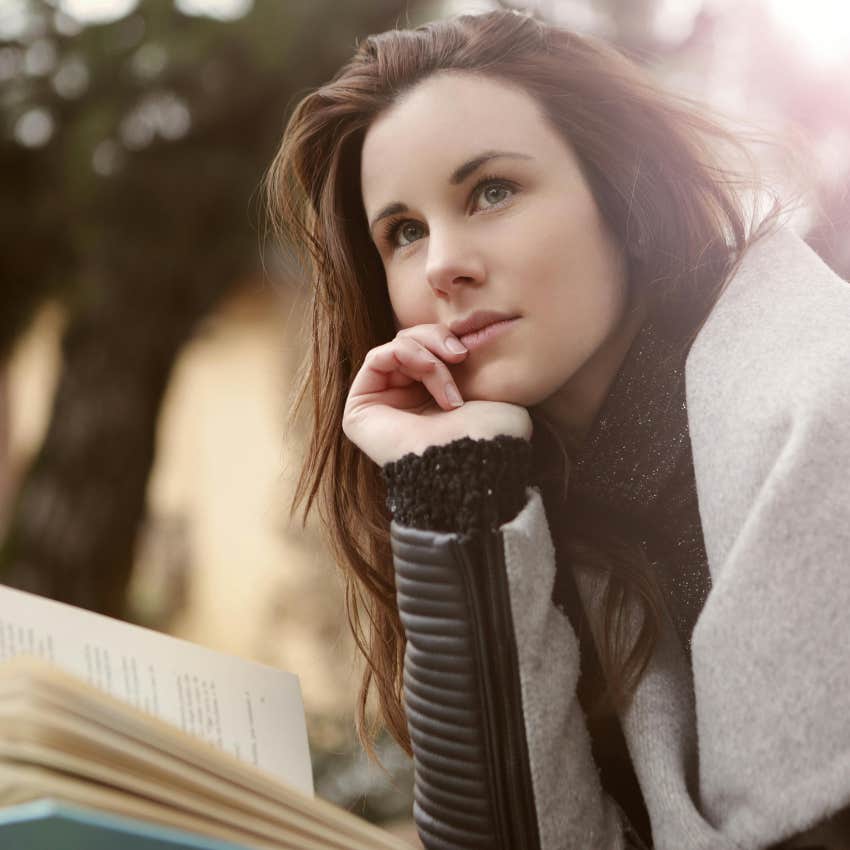woman thinking deeply about how to solve a problem creatively