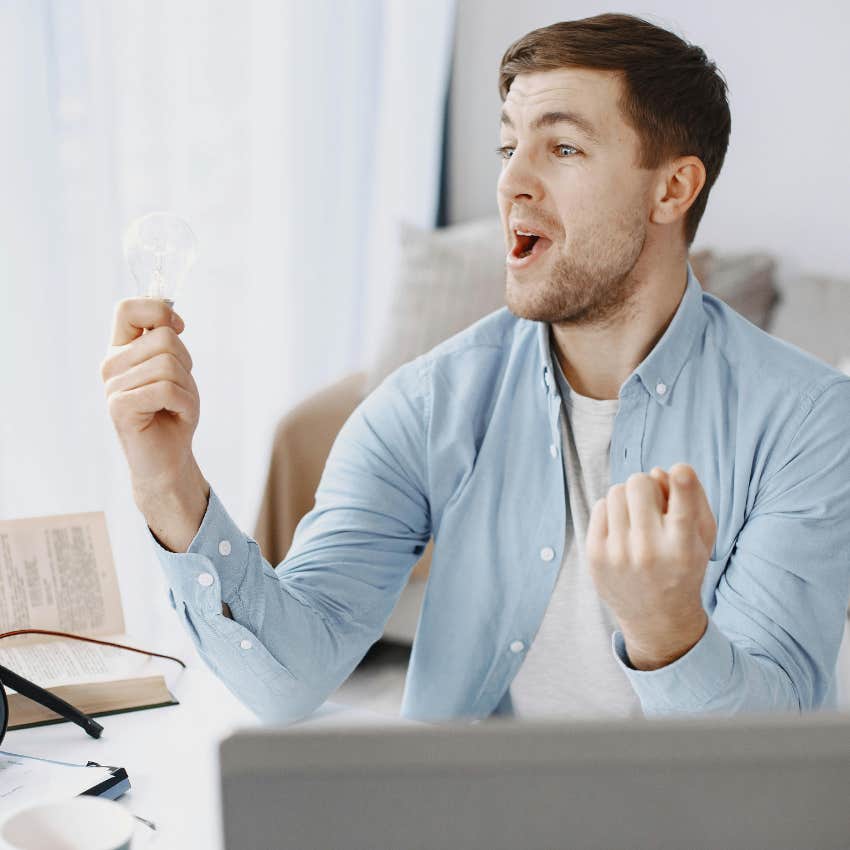 man who suddenly had an idea