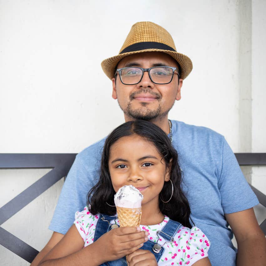 people anxious depressed dads smarter more well-behaved better attention spans self-control slightly anxious depressed dad with his daughter who has more self-control