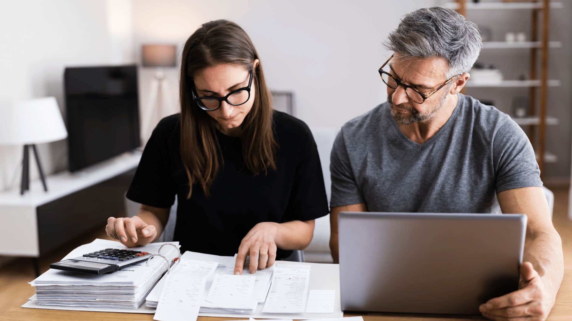 couple raised in the 70s and 80s filing their taxes