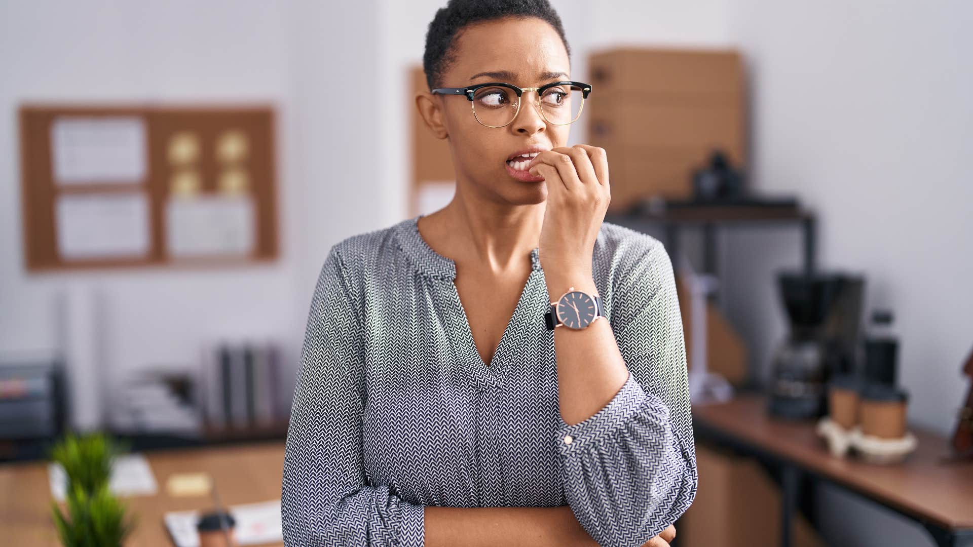 woman who goes silent when she's overwhelmed feeling overstimulated