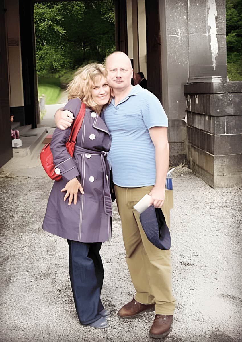 photo of author with her husband in ireland