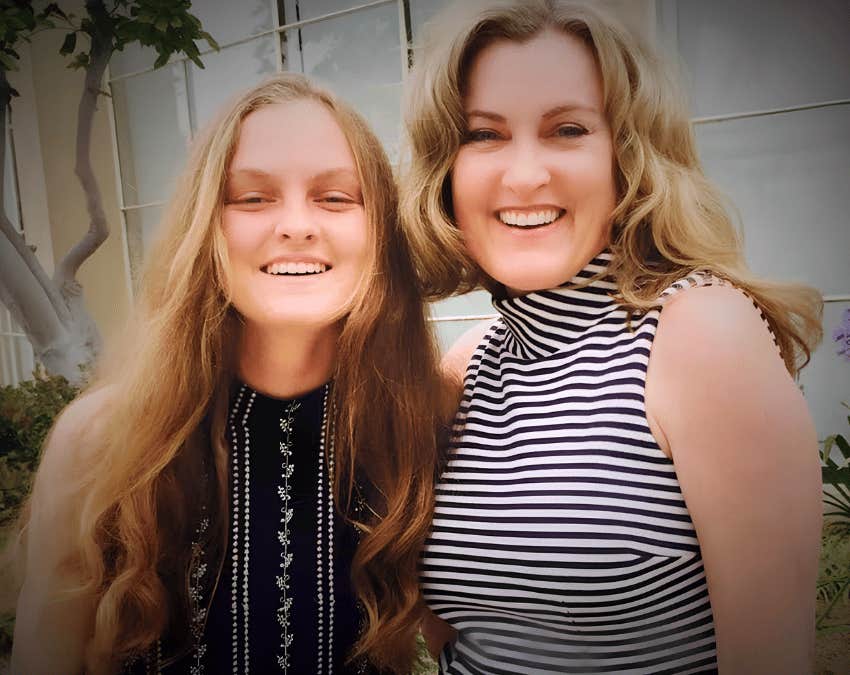 photo of author and teenage daughter