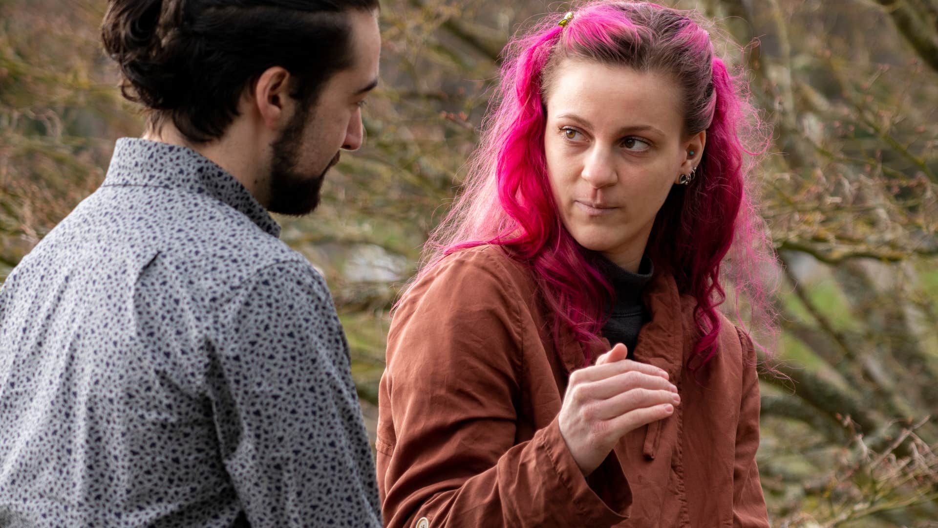 Woman with a high IQ making conversation awkward by saying I'm just being myself