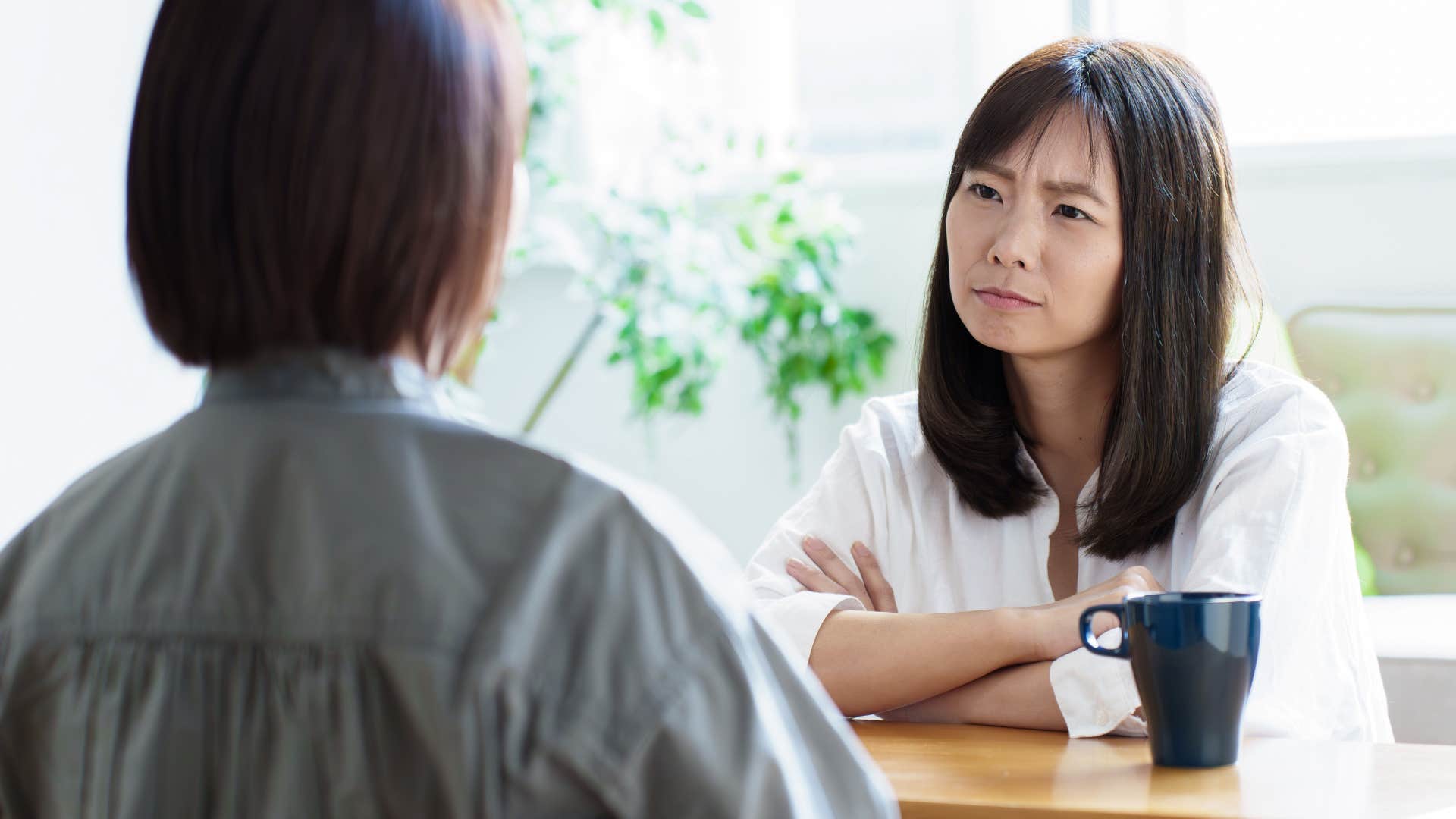 Woman with a high IQ making conversation awkward by saying this reminds me of something