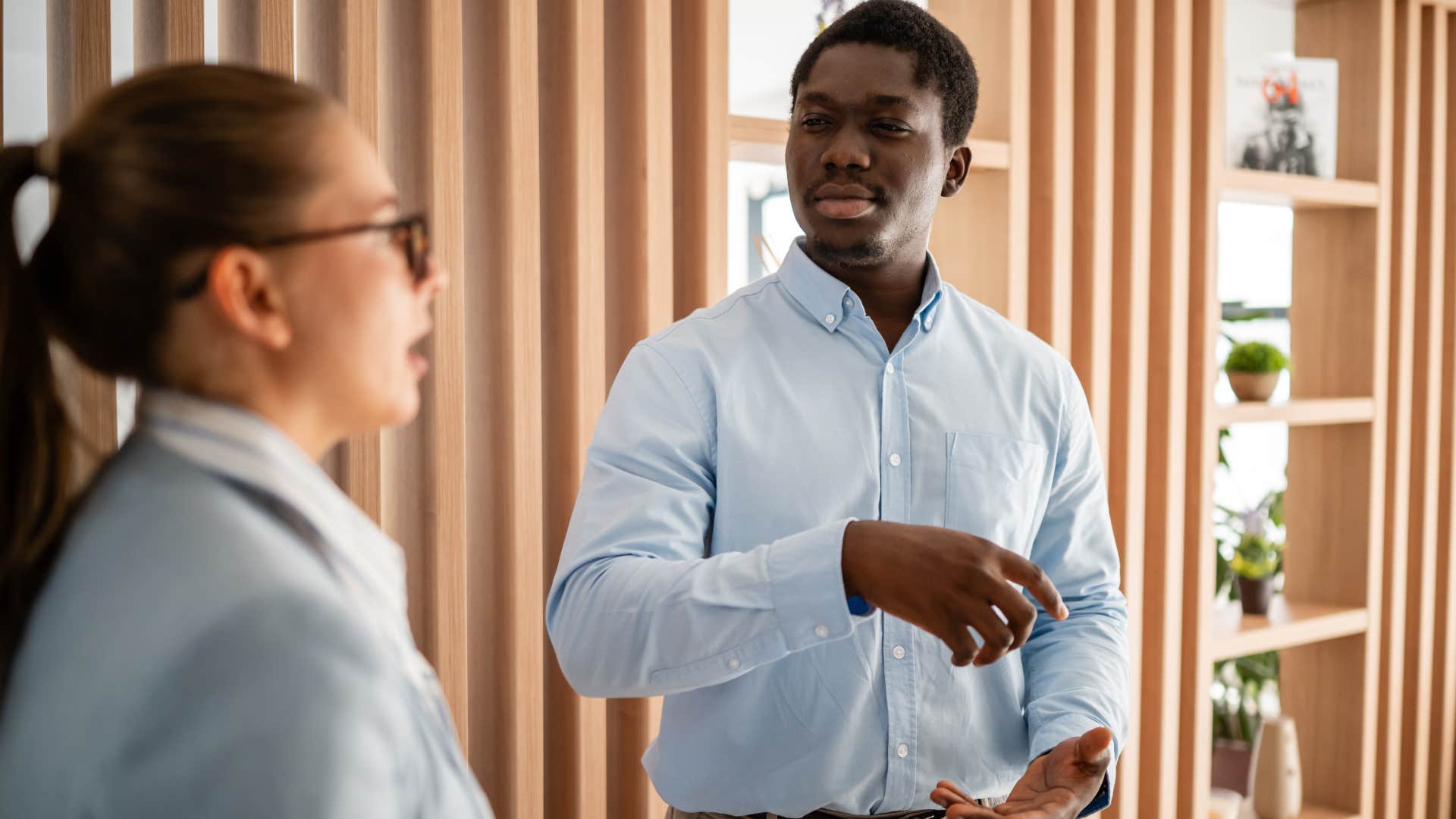 Man with a high IQ making conversation awkward by saying this is interesting