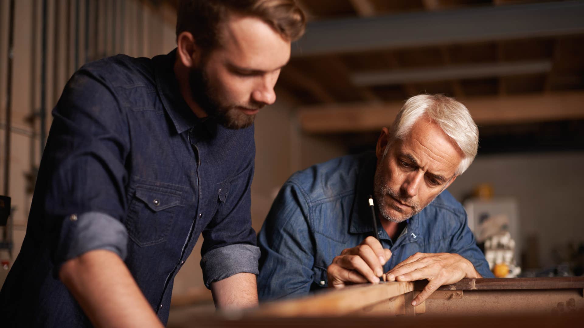 sad retired boomer telling man it hurts to see younger people replace me