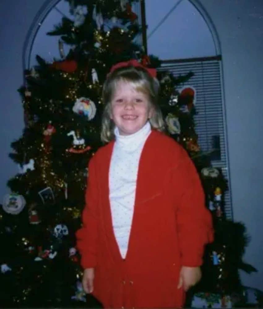 image of author as happy child with no sign she feels like dying