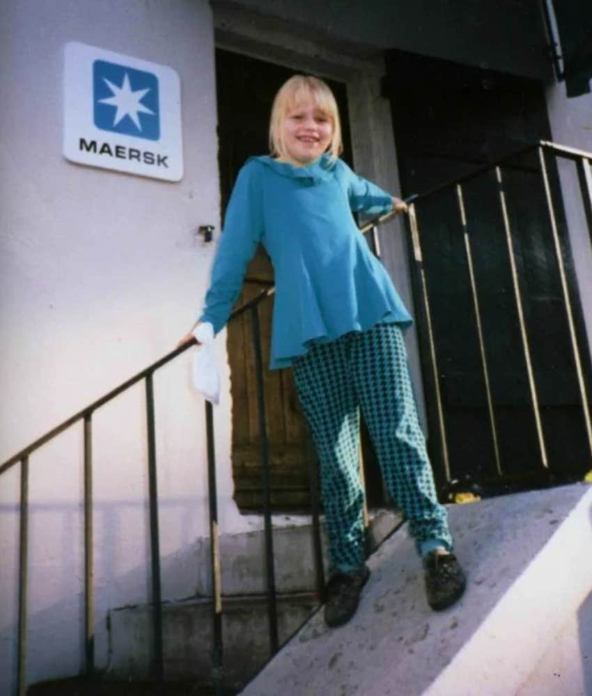 image of author as child showing no visib le sign of sadness