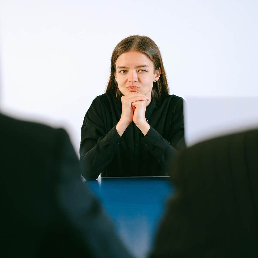 recent graduate nervous in a job interview