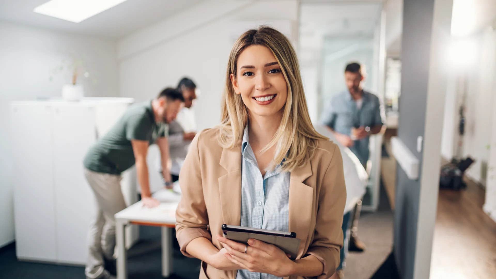 high-iq woman at work accepting she doesn't know everything