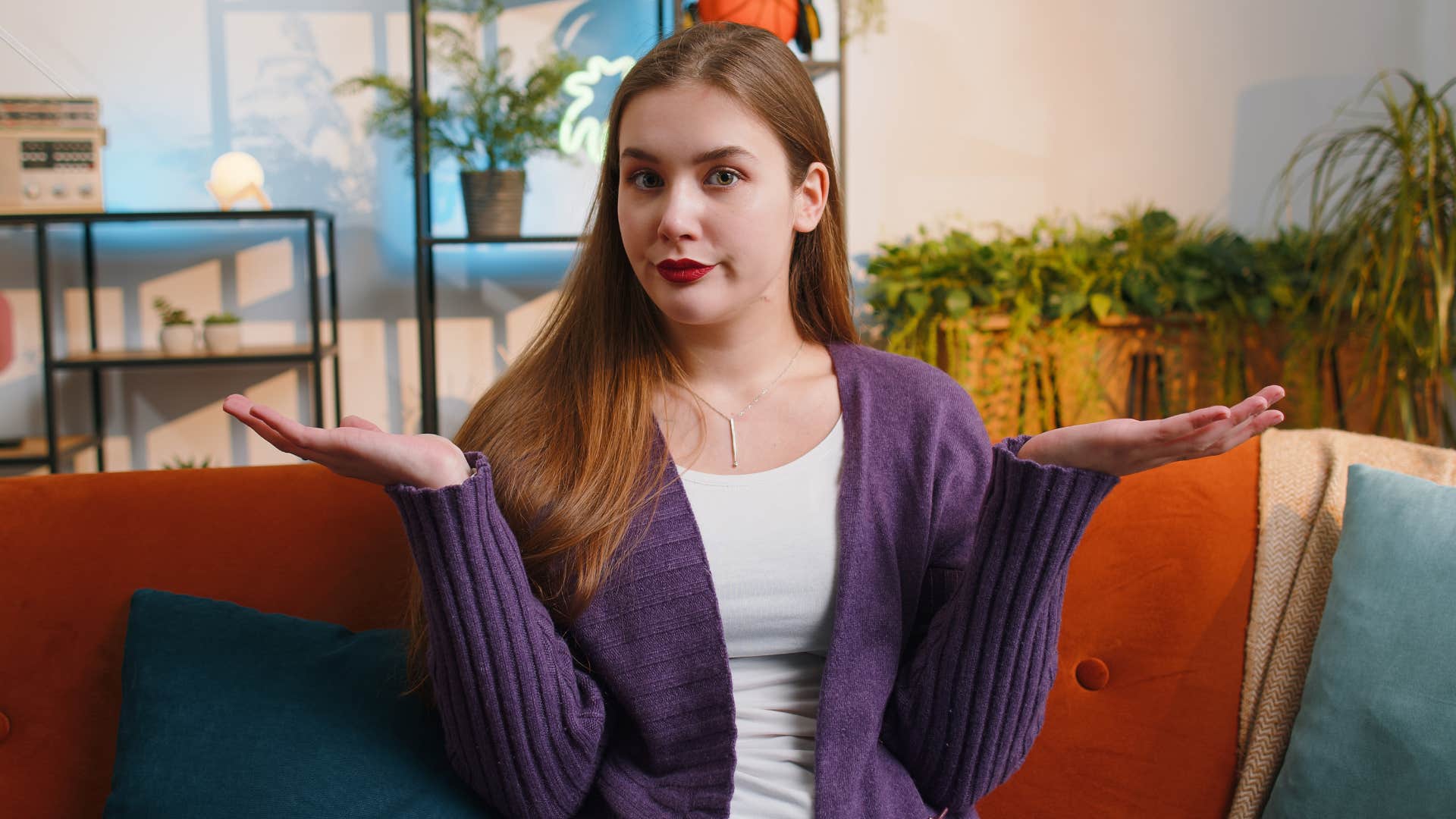 woman with inner strength saying no to something she doesn't like