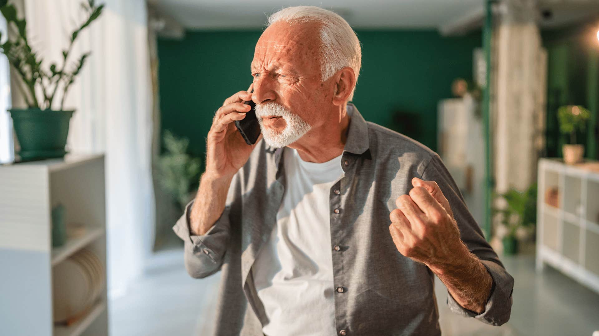 grandfather who dreads babysitting because the kids lack respect for his household rules