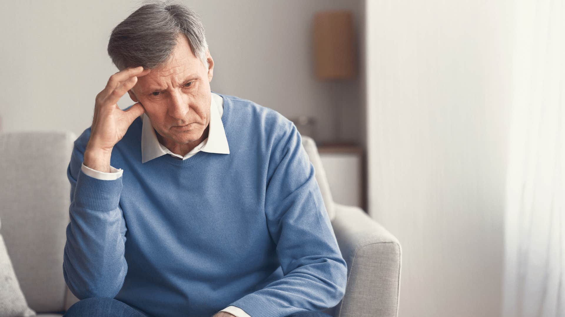 grandfather who dreads babysitting because it puts his retirement plans on hold
