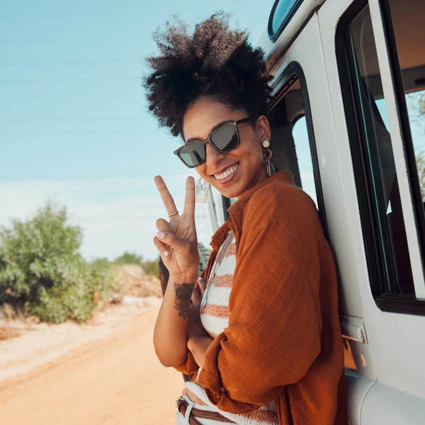 elder millennial in a midlife crisis embracing van life