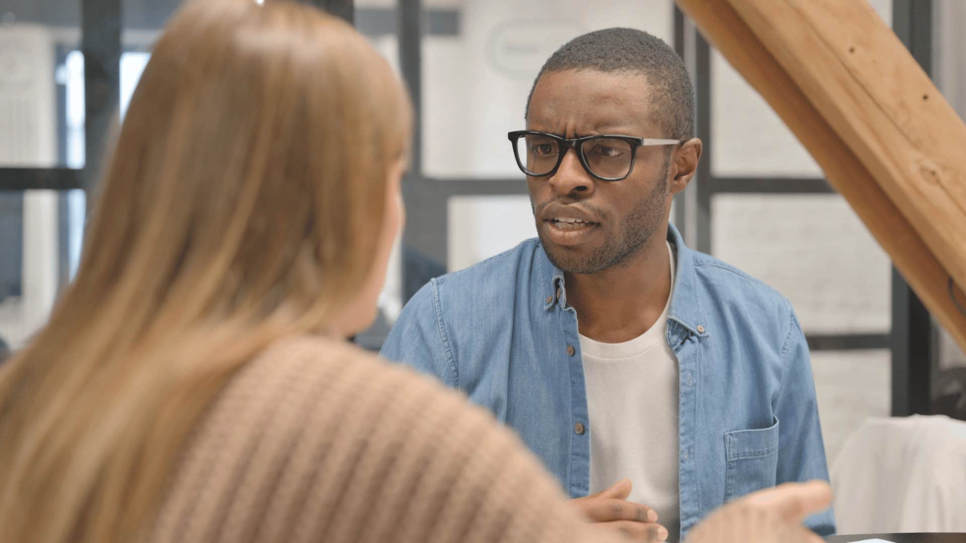 bad friend dismissing woman's hard work as luck