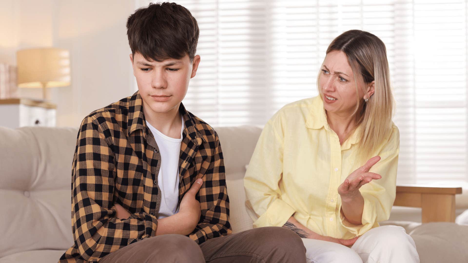 mother growing enraged when son puts up healthy boundaries