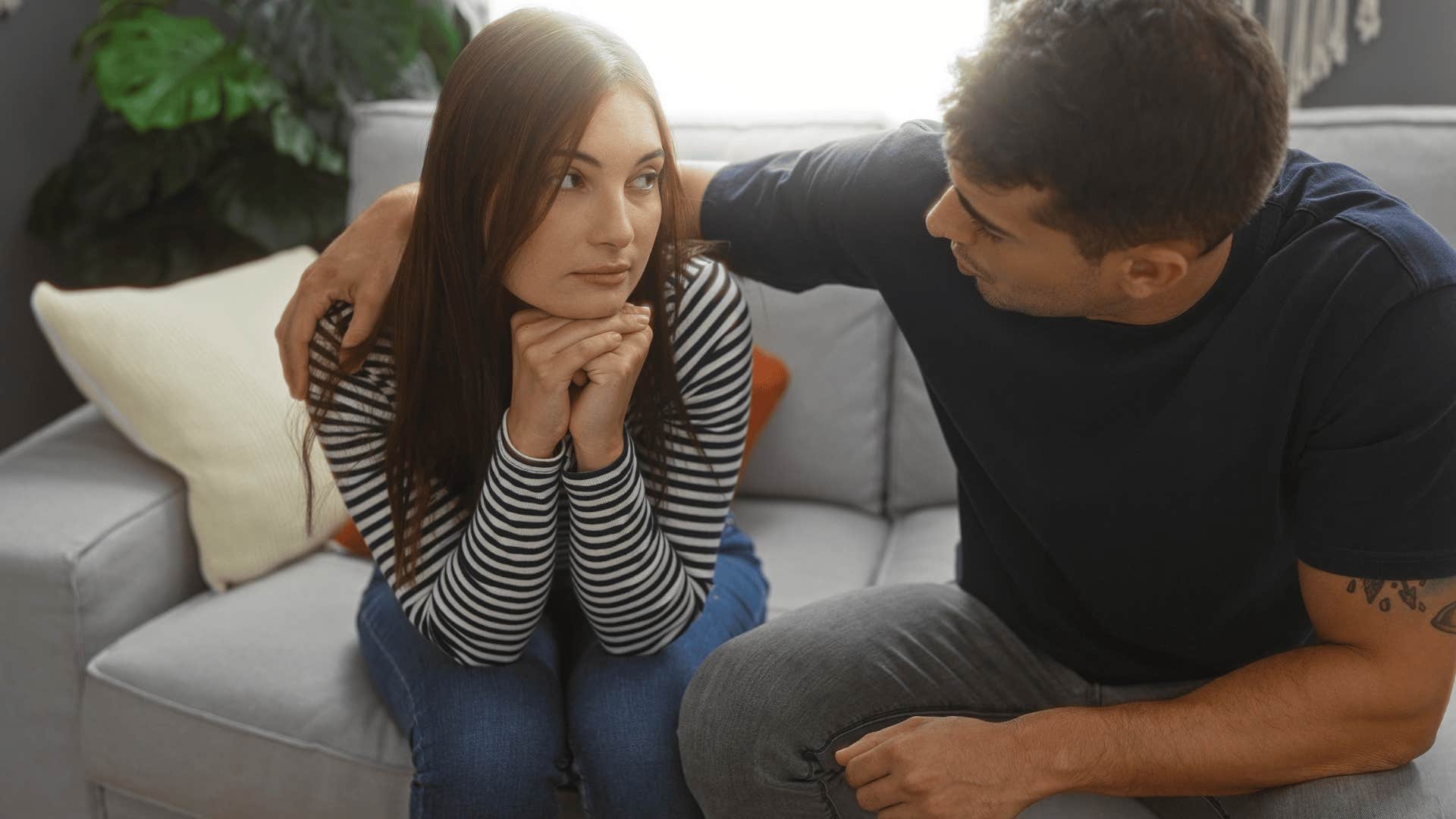 woman constantly fishing for compliments with her partner