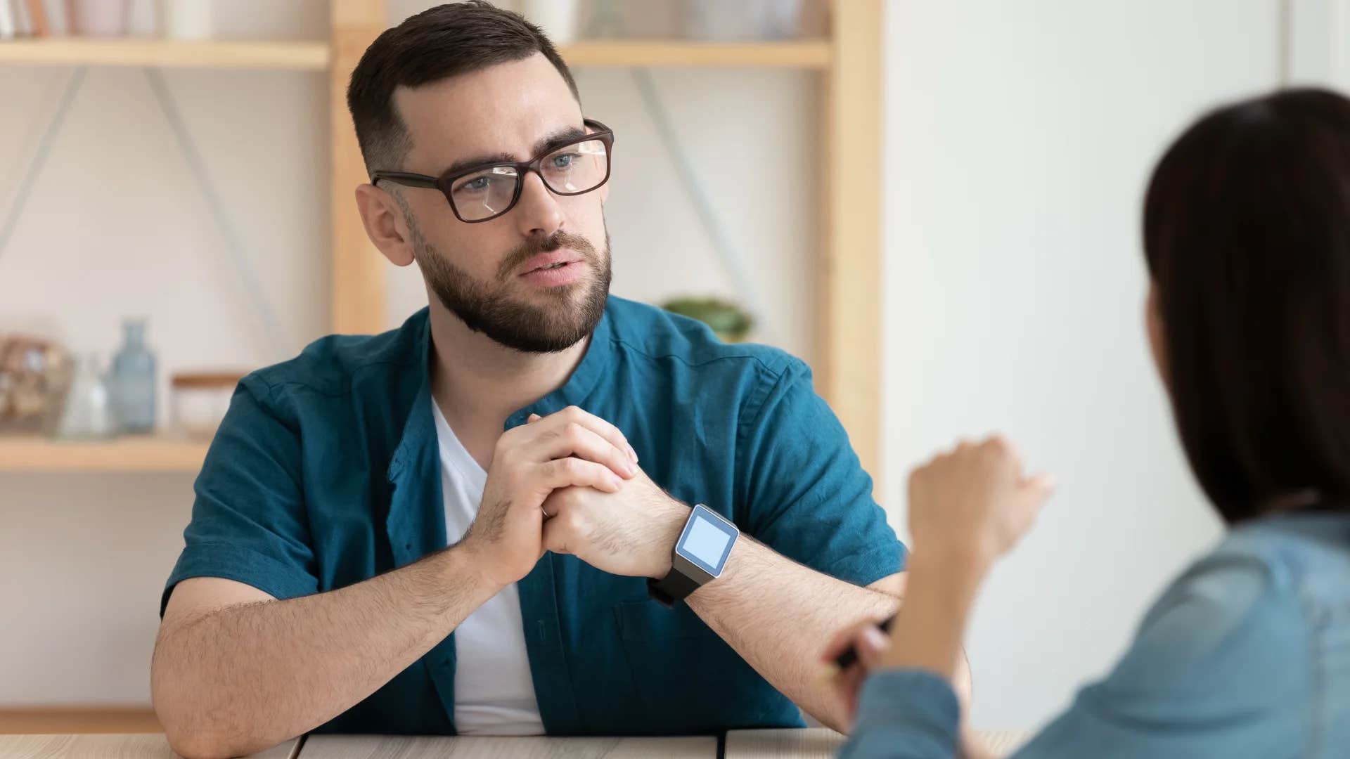 man offended by work colleague telling him that's the way the world works in meeting
