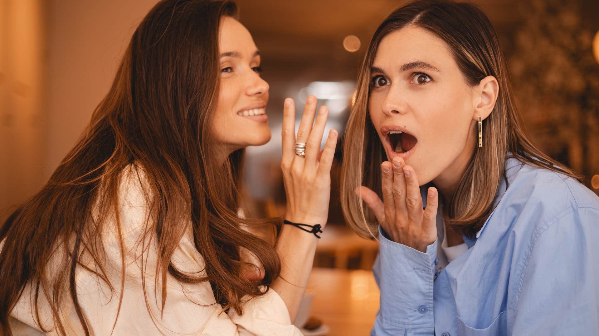 women gossiping to connect with each other