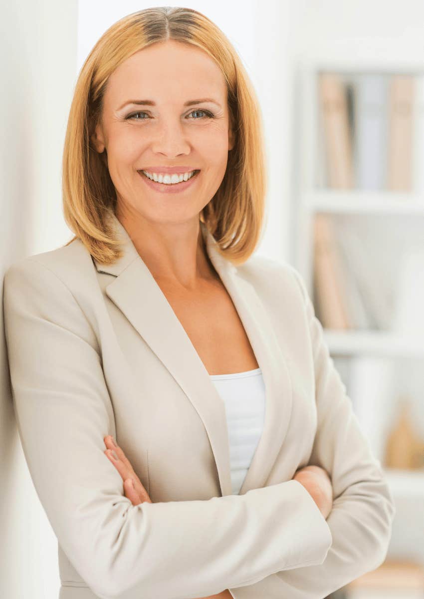 smiling responsible woman rare quality