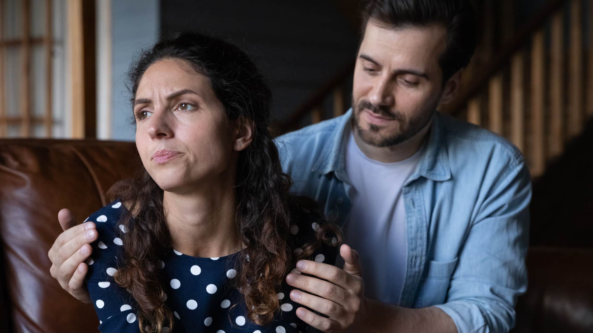 husband expecting his wife to push through the hard times