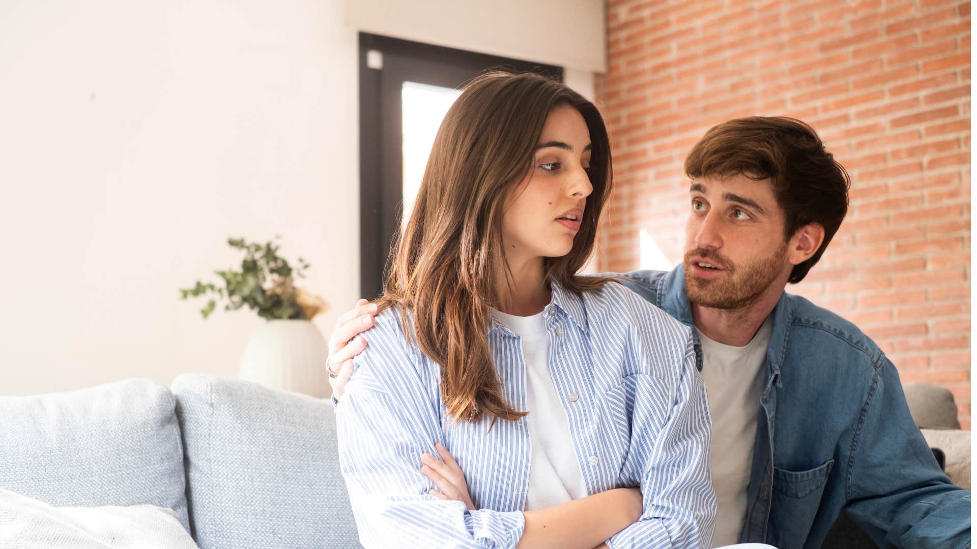 couple arguing as man asks do you always take things so personally as woman ignores him
