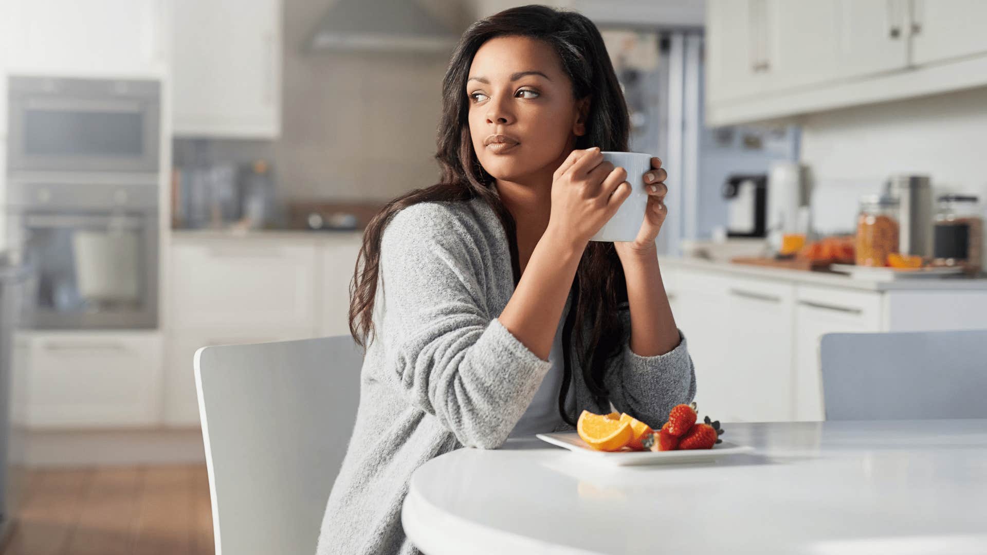 woman feeling distracted unable to stay present