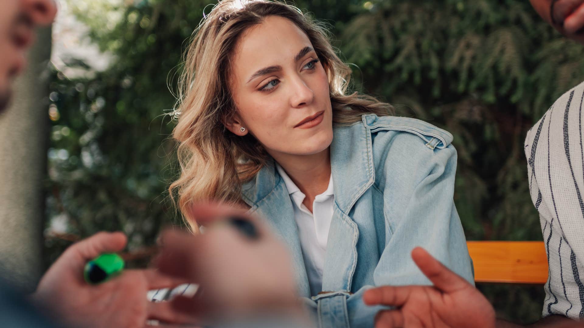 loser woman saying I'm actually going to achieve that around intelligent people