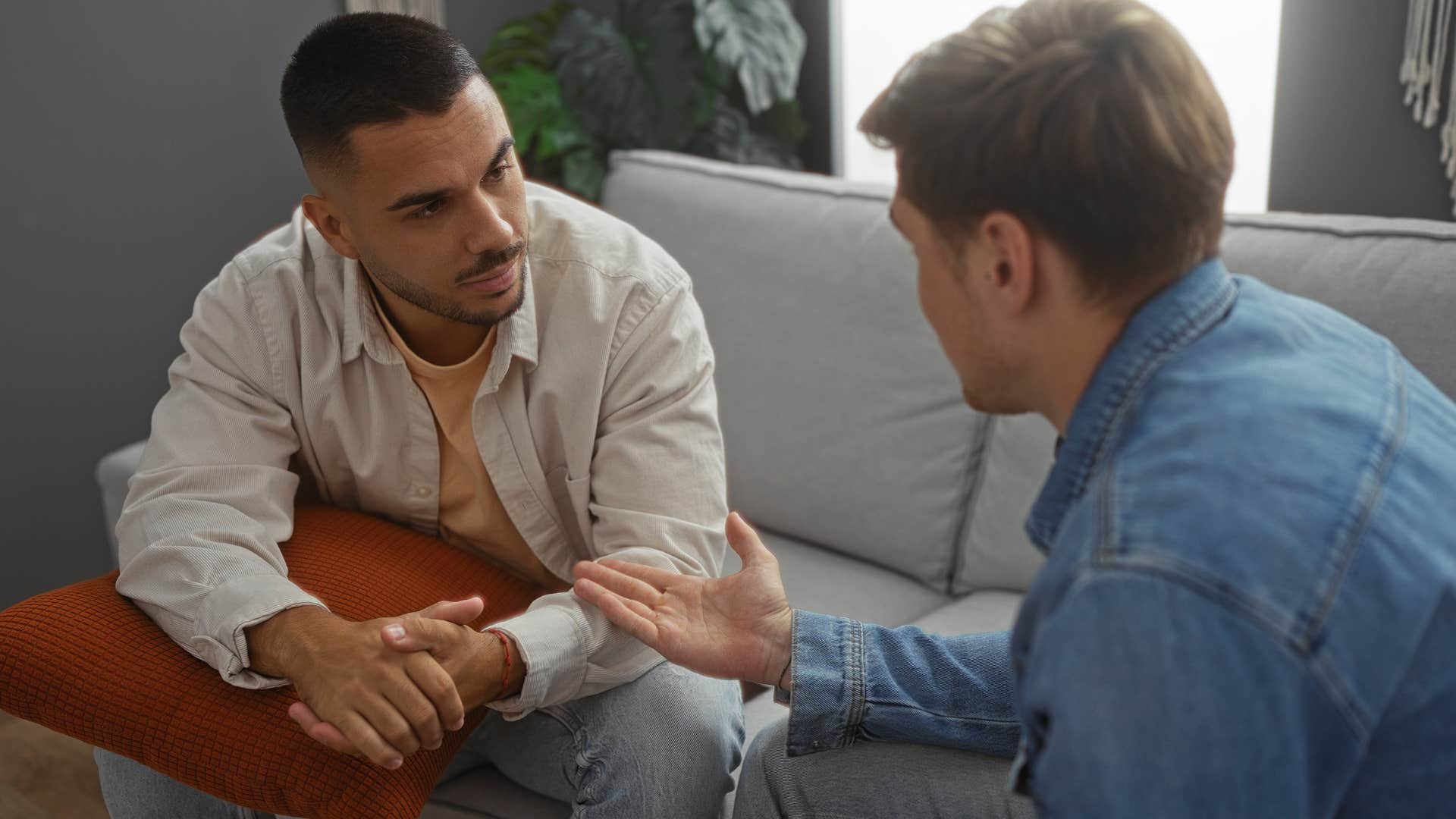 man trying to humble his intelligent friend by saying it's obvious you don't understand this